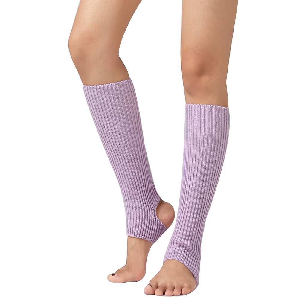 1 Pair Fashion Woman Latin Socks Fitness Dancing Female Wear Exercising Long Section Knitting Walking Socks Leg Warmers Woman