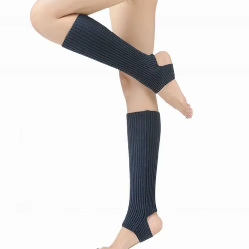 1 Pair Fashion Woman Latin Socks Fitness Dancing Female Wear Exercising Long Section Knitting Walking Socks Leg Warmers Woman